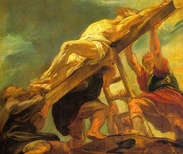 Peter Paul Rubens The Raising of the Cross France oil painting art